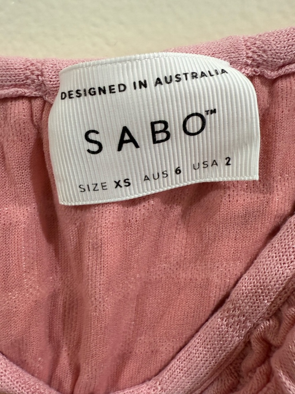 SABO Pink Ribbed Cropped Tank Top - Picture 3 of 5
